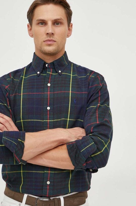 

Хлопковая рубашка Polo Ralph Lauren, зеленый