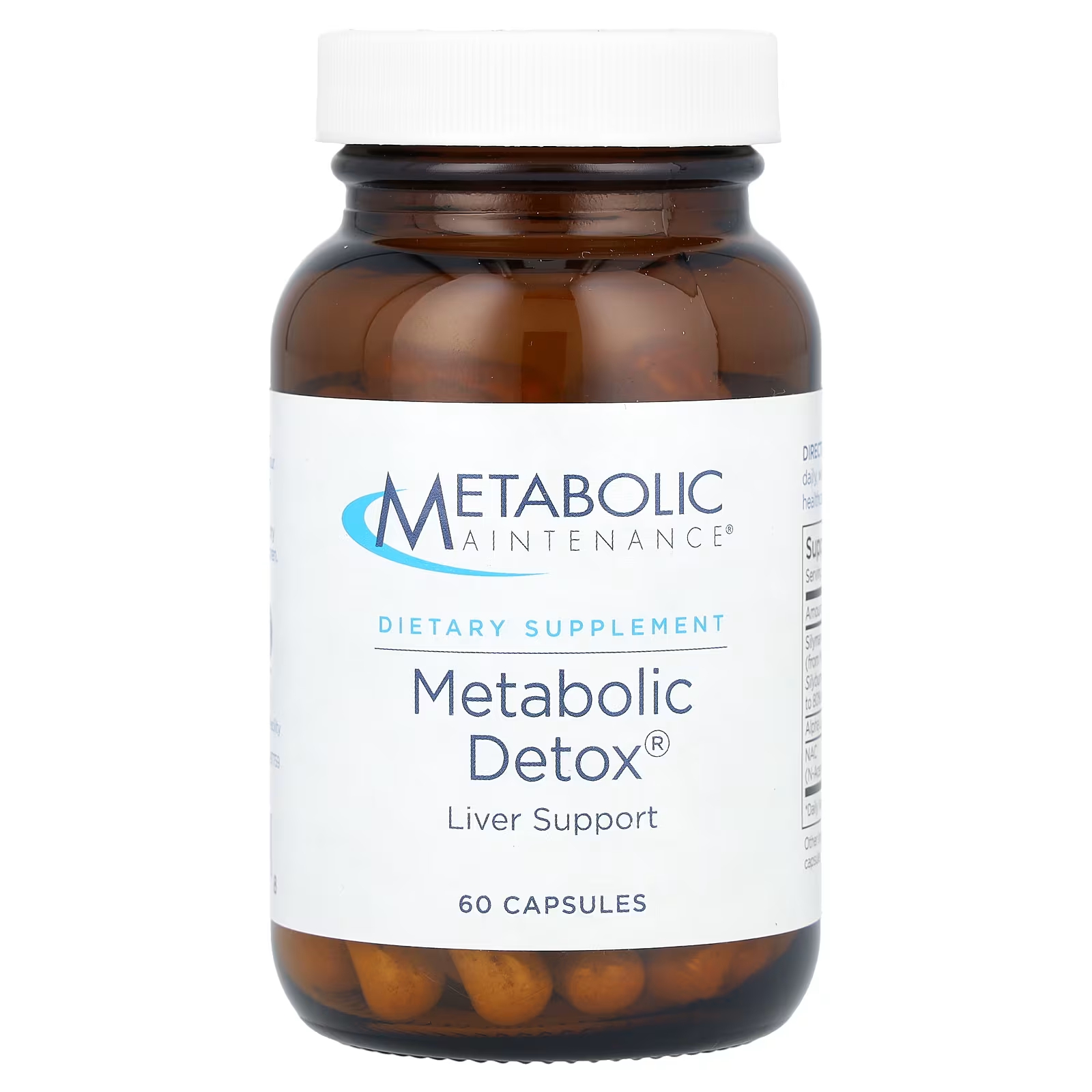 Пищевая добавка Metabolic Maintenance метаболический детокс, 60 капсул пищевая добавка metabolic maintenance при стрессе 90 капсул