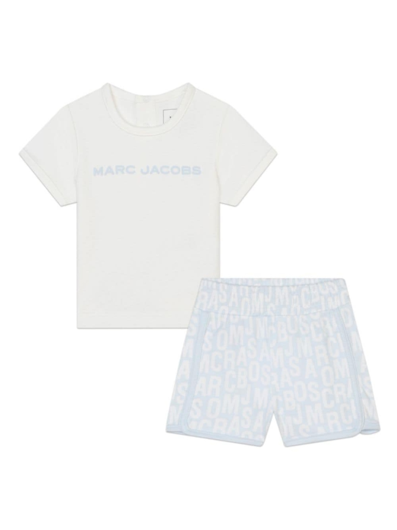 

Marc Jacobs Kids комплект из топа и шортов с логотипом, синий