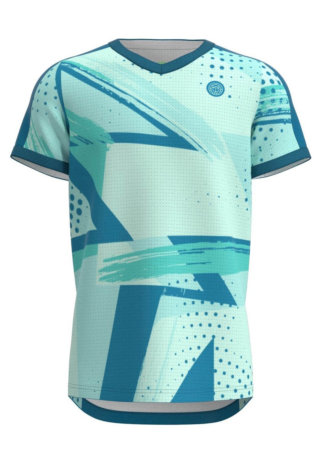 

Футболка с принтом V NECK BIDI BADU, цвет mint blau