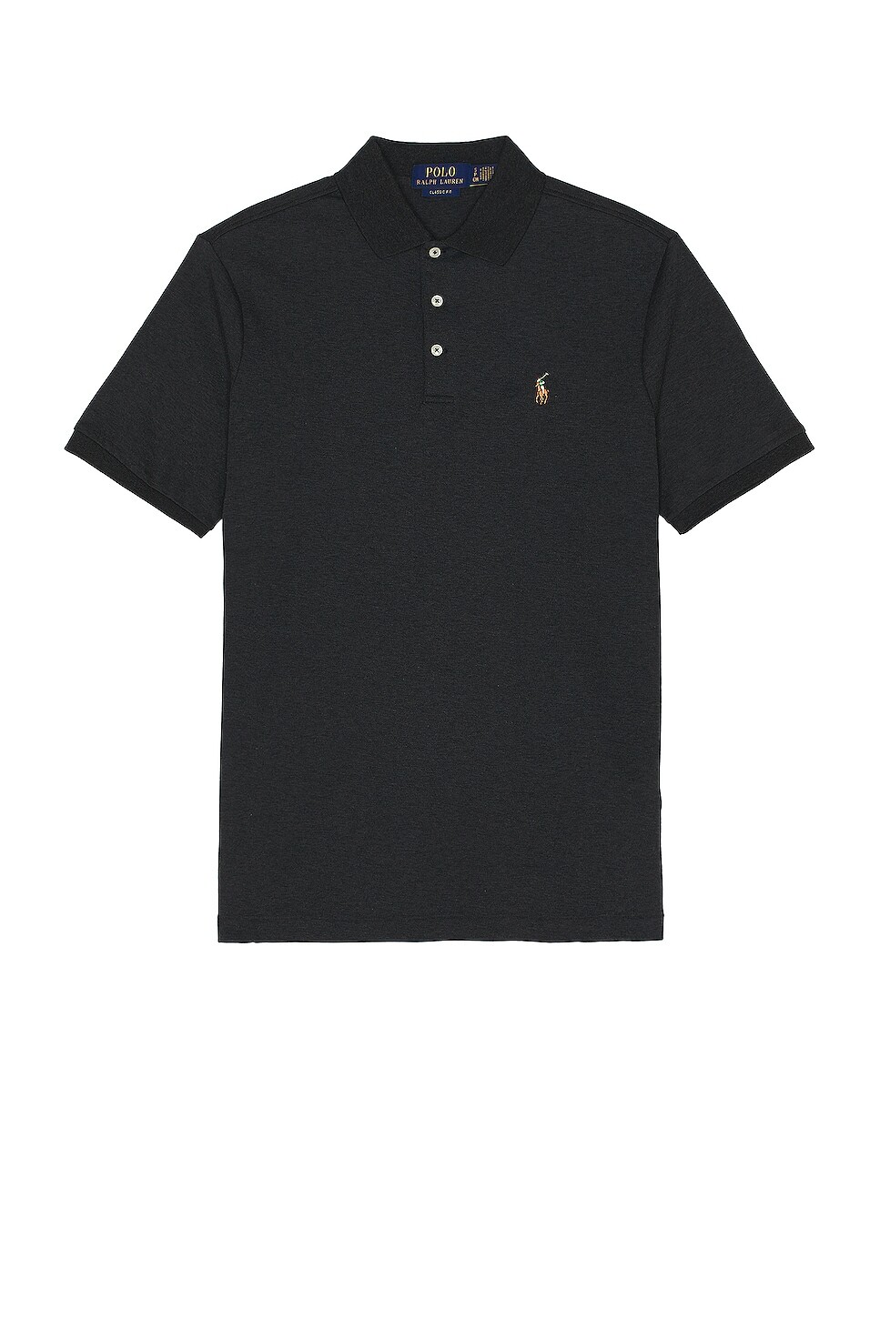 

Поло Polo Ralph Lauren Pima, цвет Black Marl Heather
