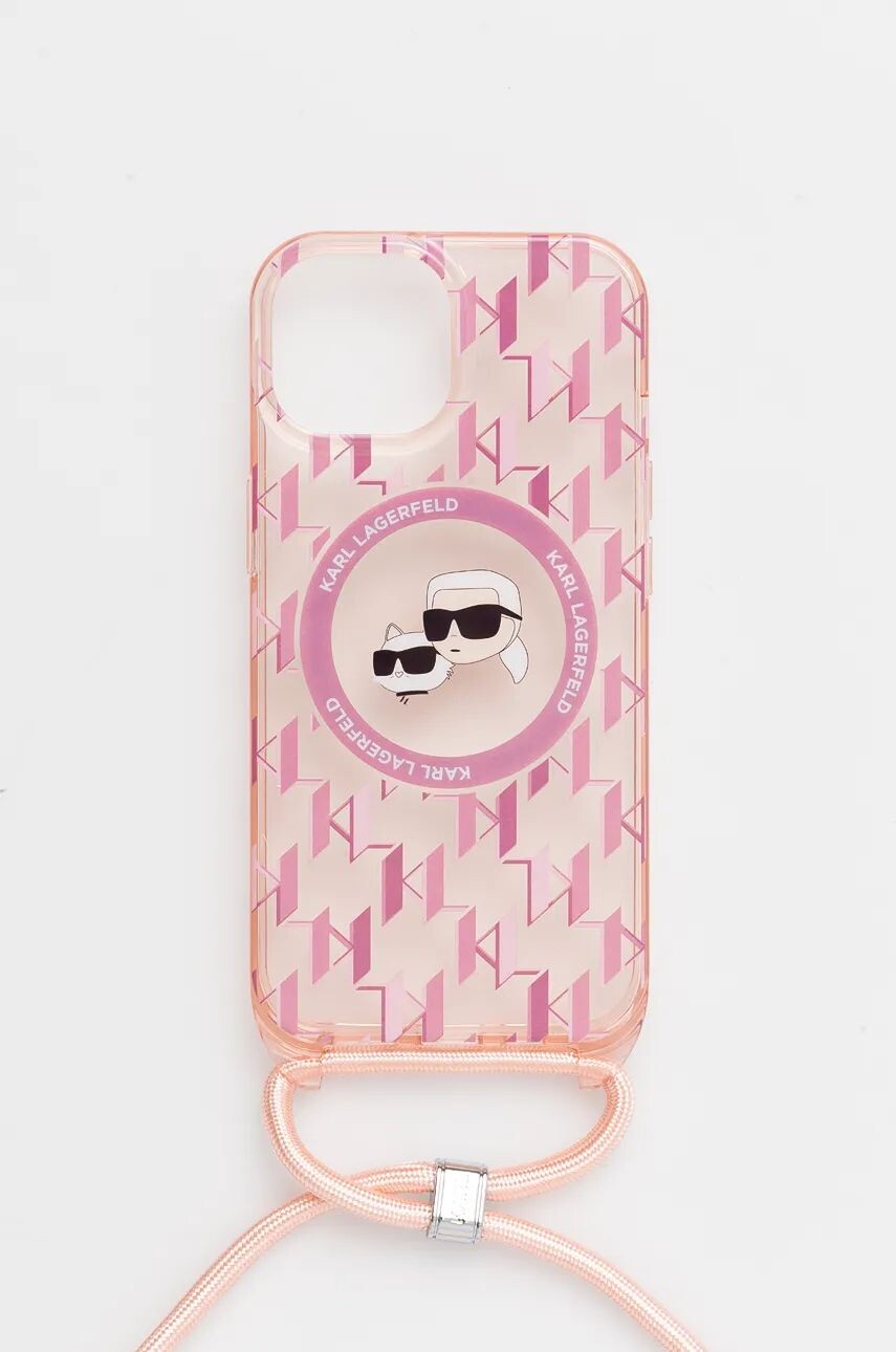 

Чехол для телефона Karl Lagerfeld iPhone 15/14/13 6,1", розовый