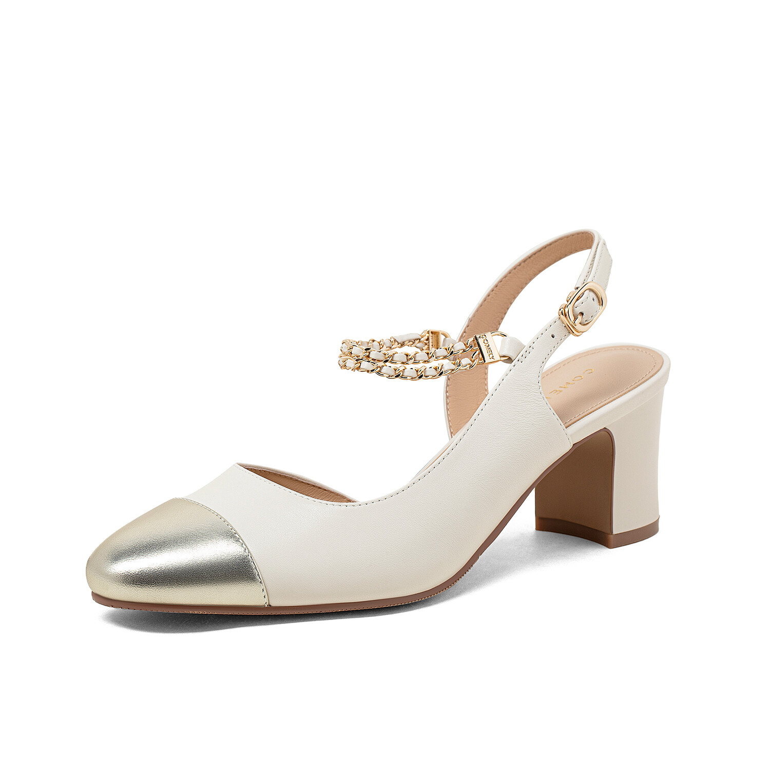 

Сандалии женские Comely, цвет Off-white/gold