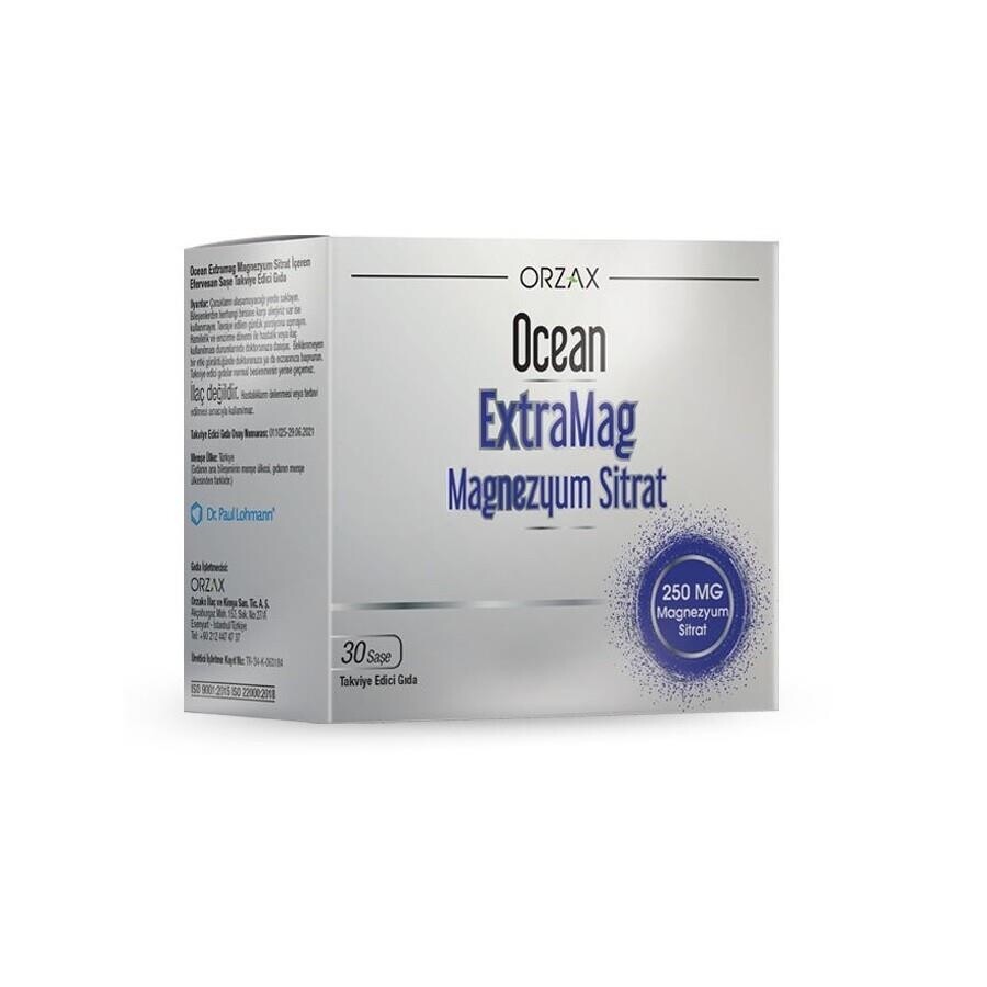 

Цитрат магния Ocean Extramag 250 мг 30 шасси ORZAX