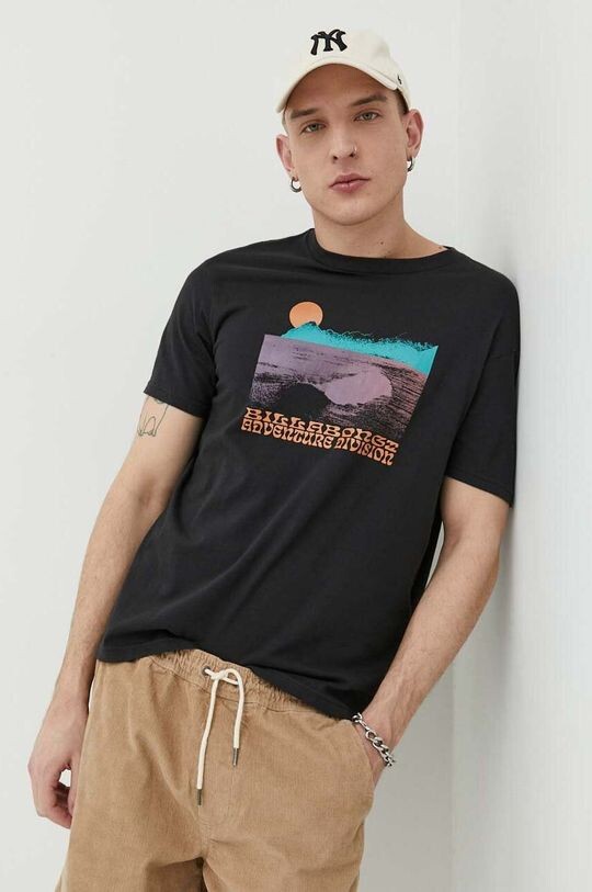 

Хлопковая футболка Billabong, черный