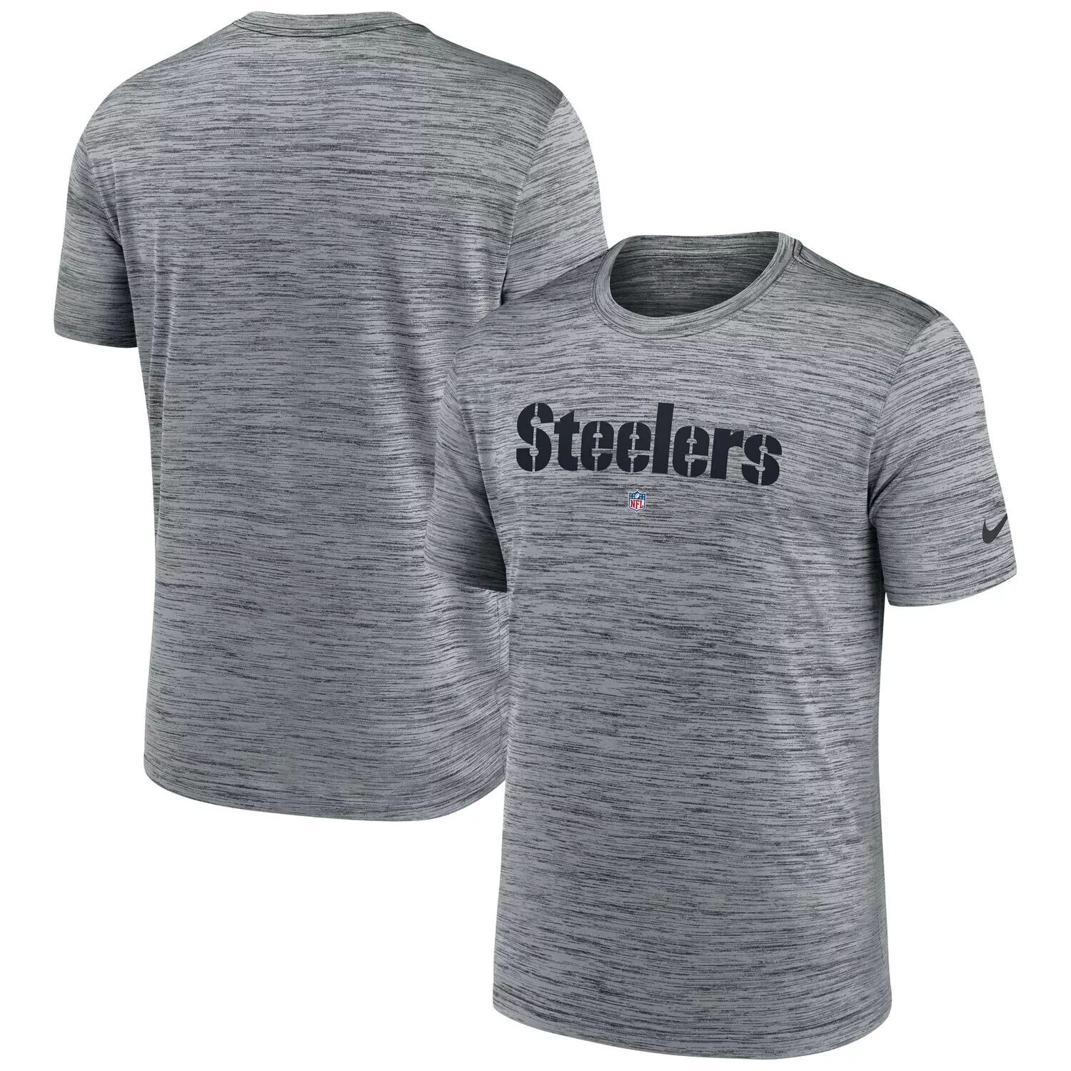 

Мужская футболка Heather Grey Pittsburgh Steelers Velocity Performance Nike