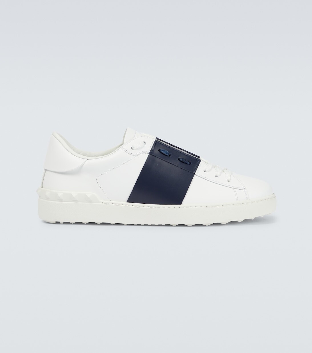 

Открытые кожаные кроссовки Valentino Garavani, белый
