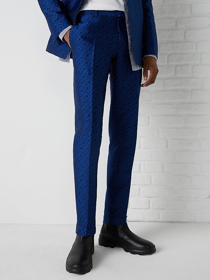

Жаккардовые брюки с монограммой Tommy Hilfiger Hilfiger Collection