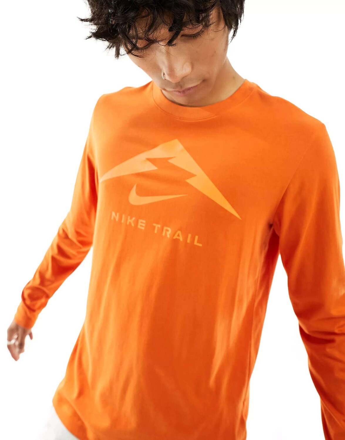 

Оранжевая футболка с рисунком Nike Trail Dri-FIT, Оранжевый