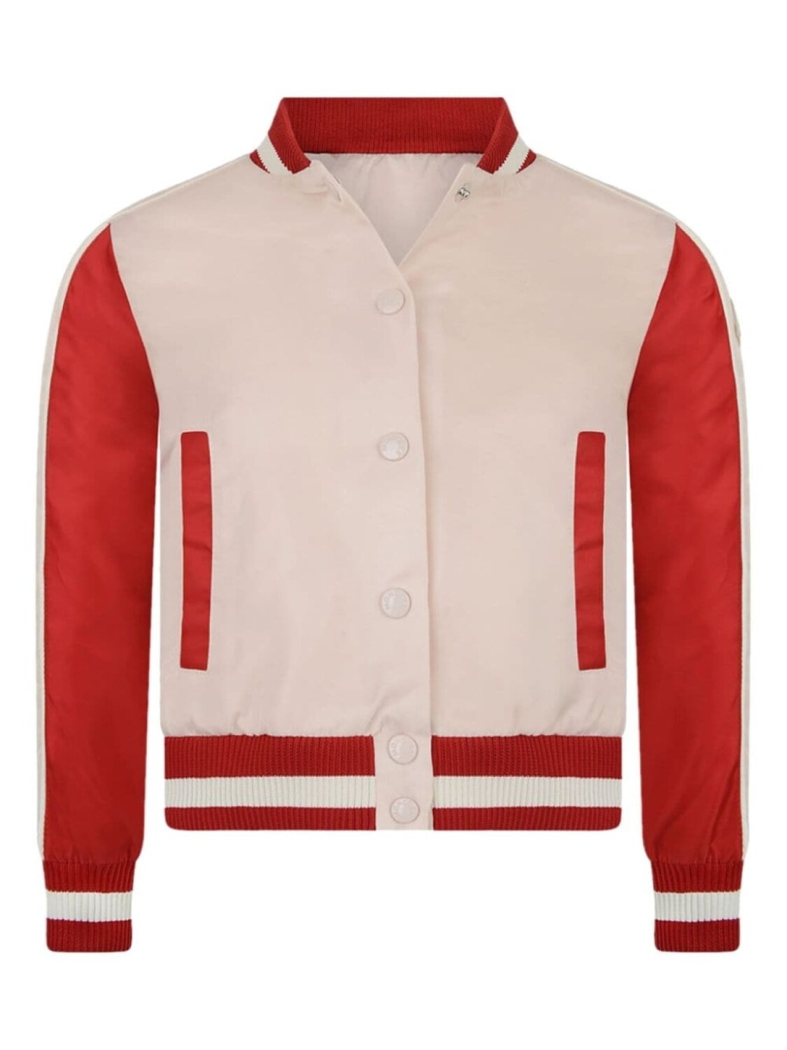 Бомбер с полосками Camillia Moncler Enfant, бежевый
