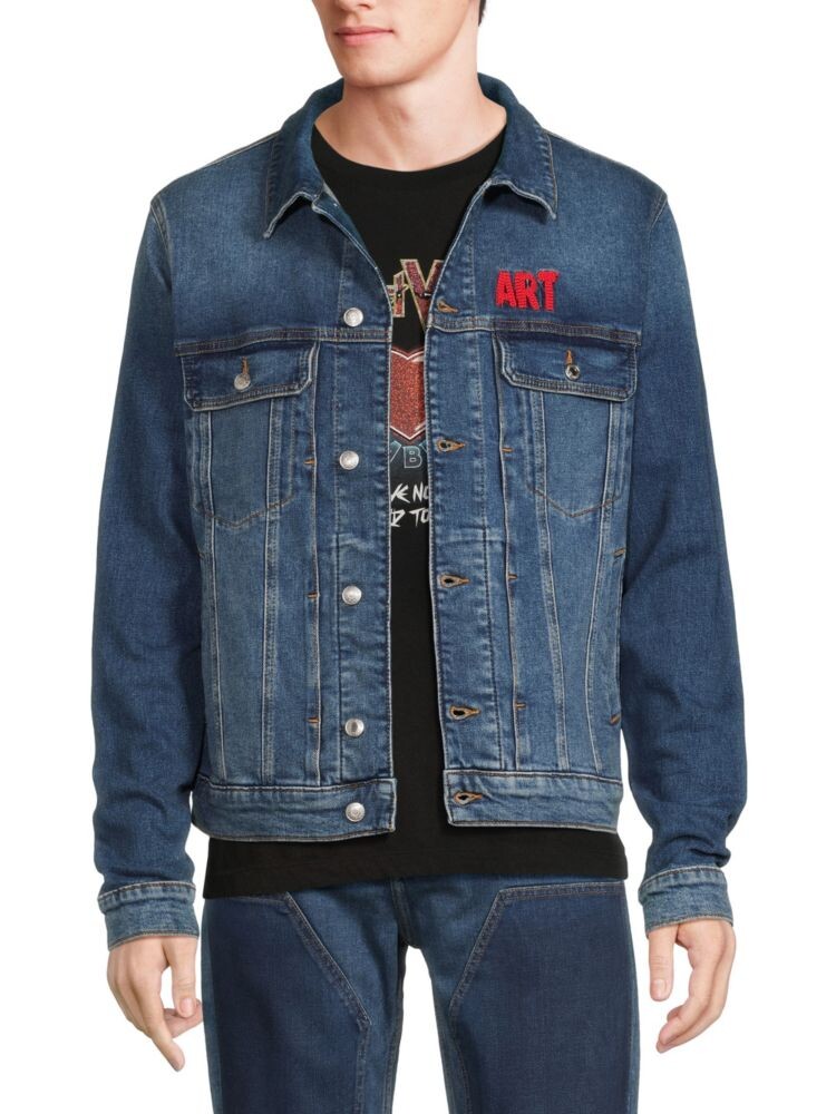 

Джинсовая куртка с графическим рисунком Zadig & Voltaire, цвет Medium Blue