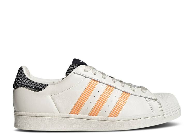 

Кроссовки Adidas SUPERSTAR 'OFF WHITE ORANGE RUSH', белый