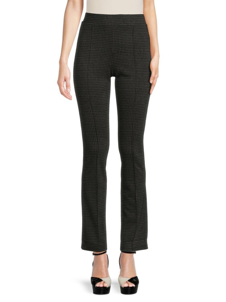 

Брюки Bootcut с высокой посадкой и блестками Saks Fifth Avenue, цвет Black Grey