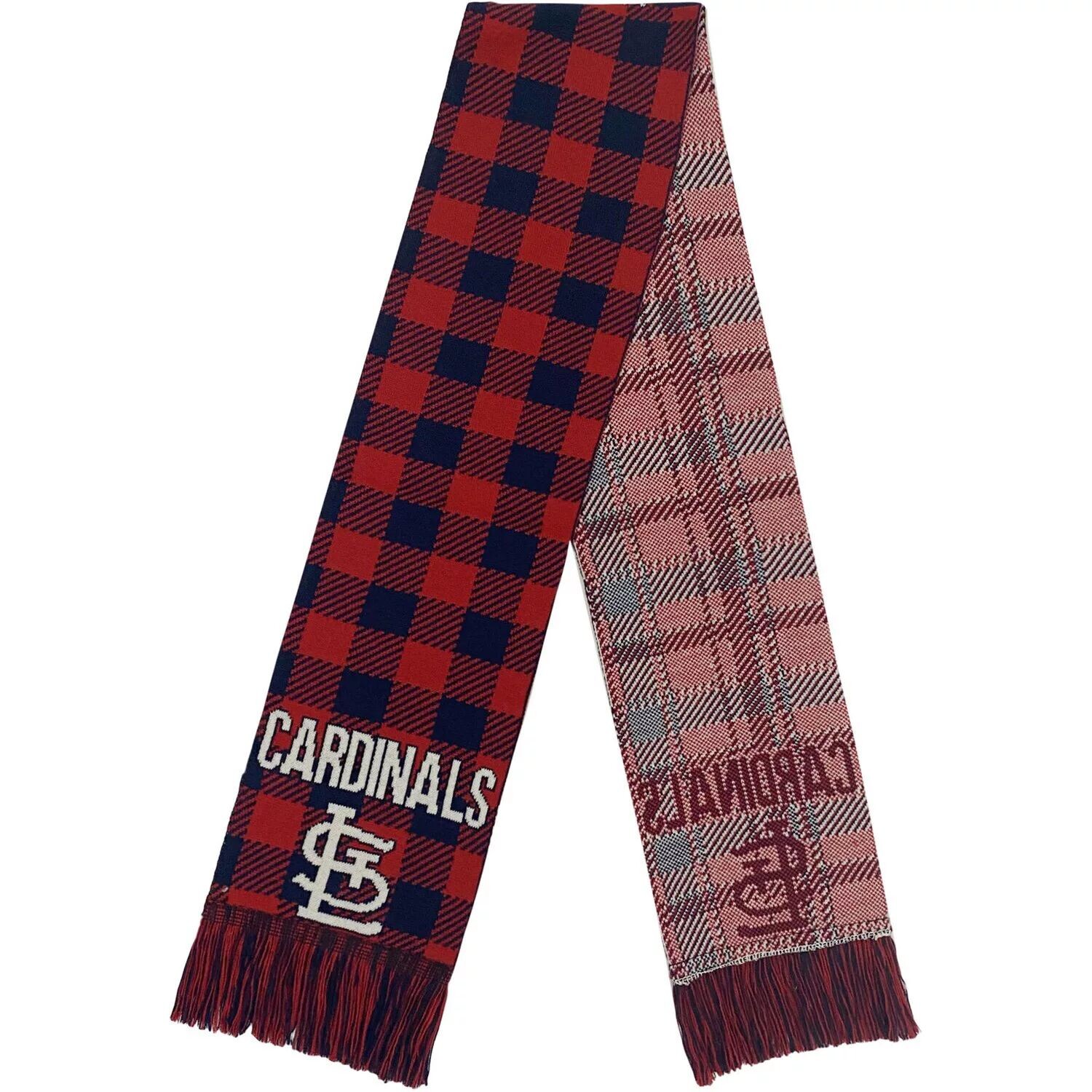 

FOCO St. Louis Cardinals Клетчатый шарф с цветными блоками