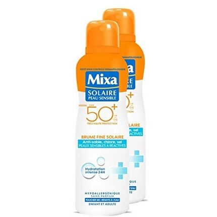

Mixa Solar Mist для чувствительной и реактивной кожи SPF50+ 200 мл — упаковка из 2 шт.
