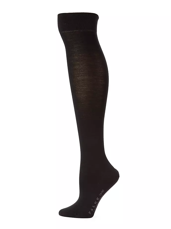 Носки до колена из эластичной шерсти Falke, черный