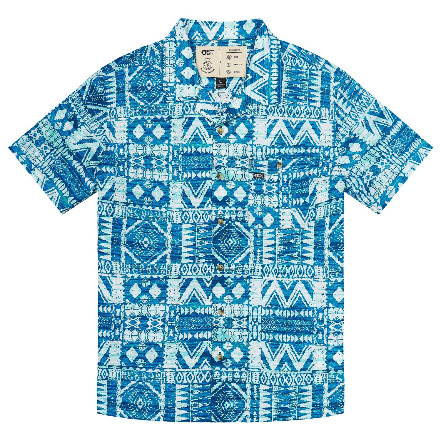 

Рубашка Picture Mokara Shirt, цвет Island Print