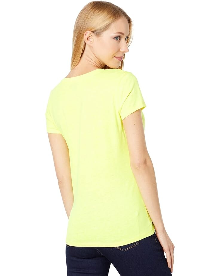 

Футболка U.S. POLO ASSN. Iconic V-Neck Tee, цвет Lemon Tonic