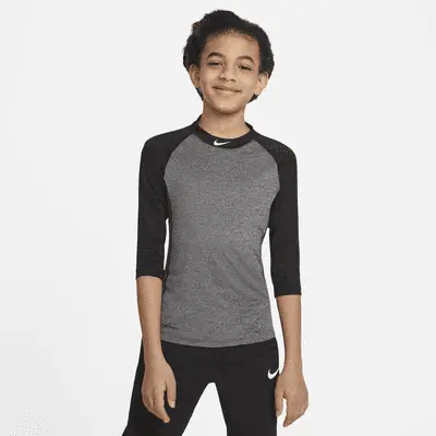 

Топ Nike Dry, цвет Dark Grey Heather/Black/Dark Grey/White