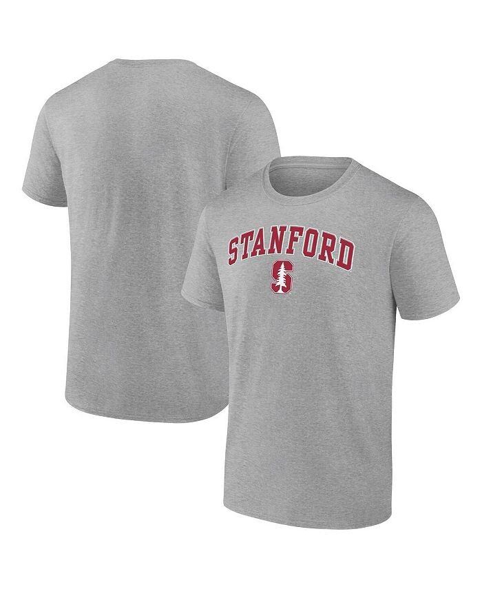 

Мужская серая футболка с логотипом Stanford Cardinal Campus Fanatics, серый