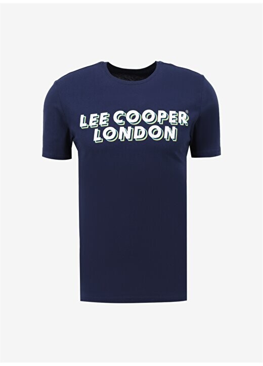 

Мужская футболка с круглым вырезом темно-синяя 232 LCM 242028 MIKE DARK BLUE Lee Cooper, темно-синий