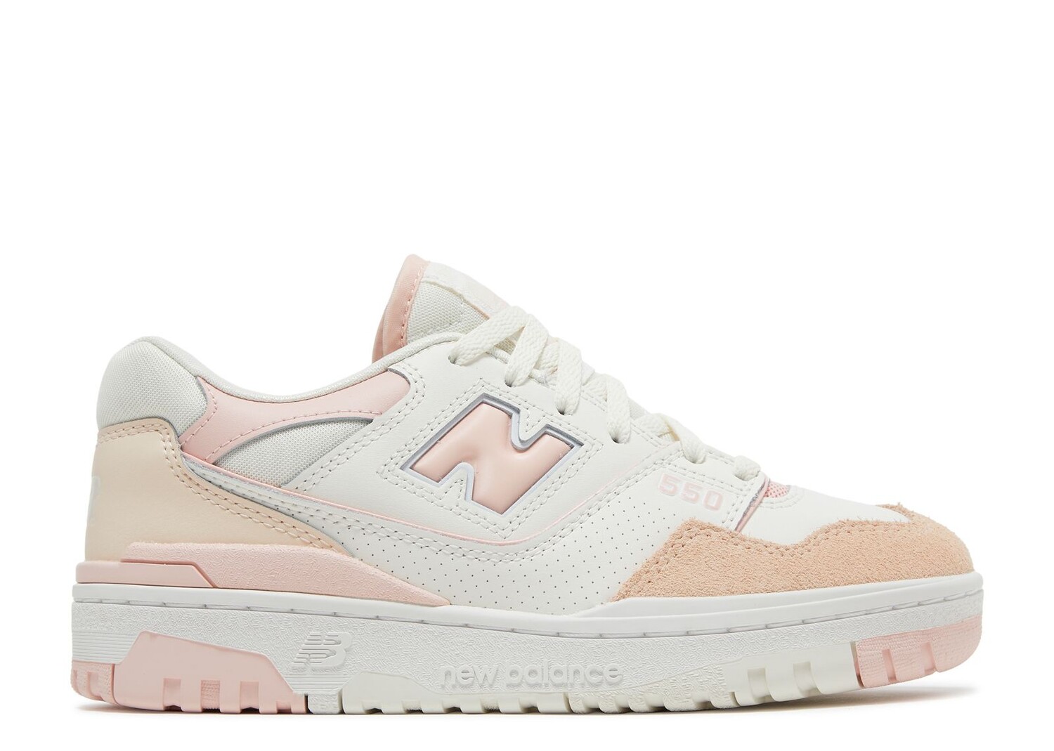 Кроссовки New Balance Wmns 550 'White Pink', белый кроссовки new balance zapatillas natural pink