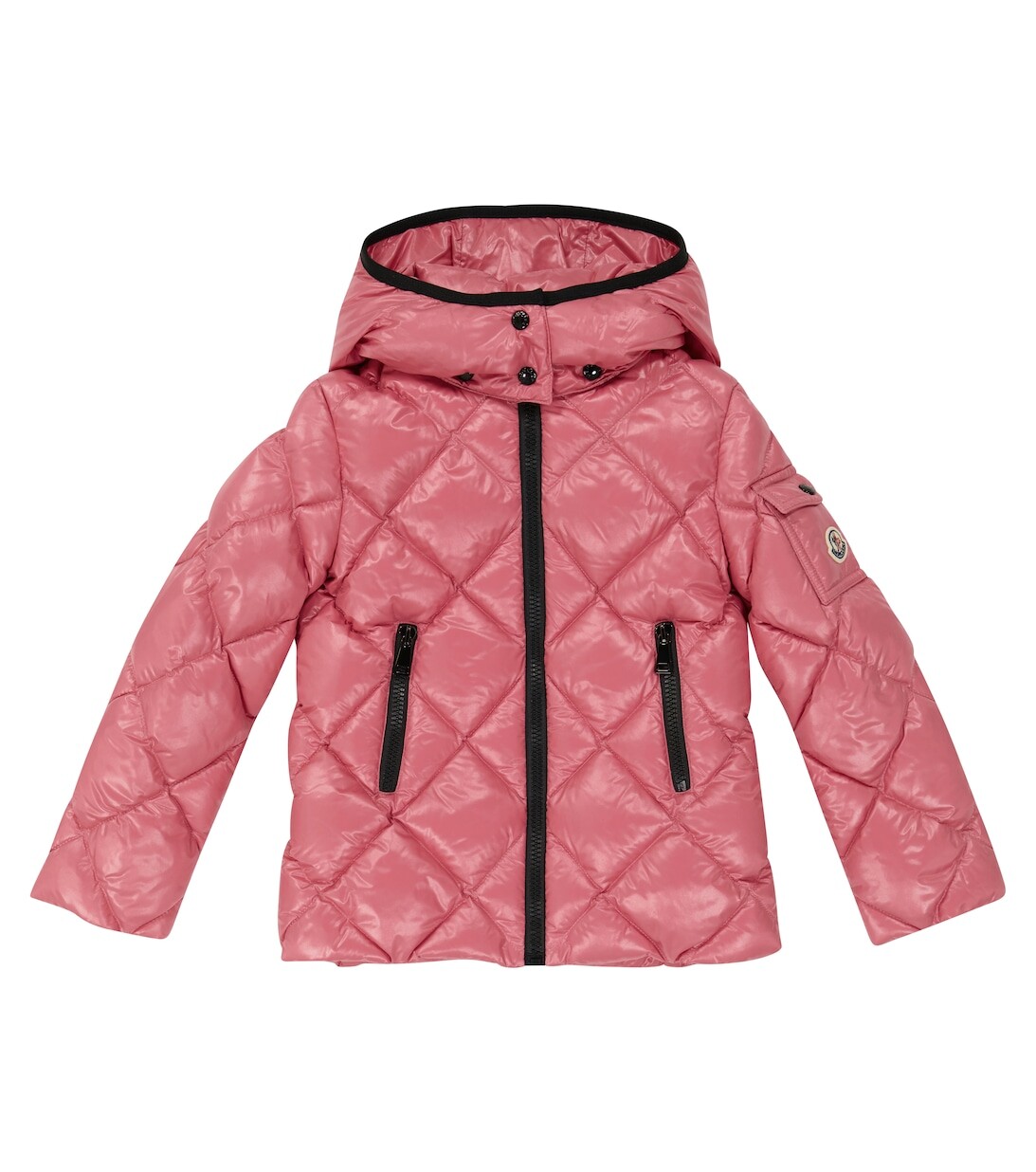 

Стеганый пуховик Kamile Moncler Enfant, розовый