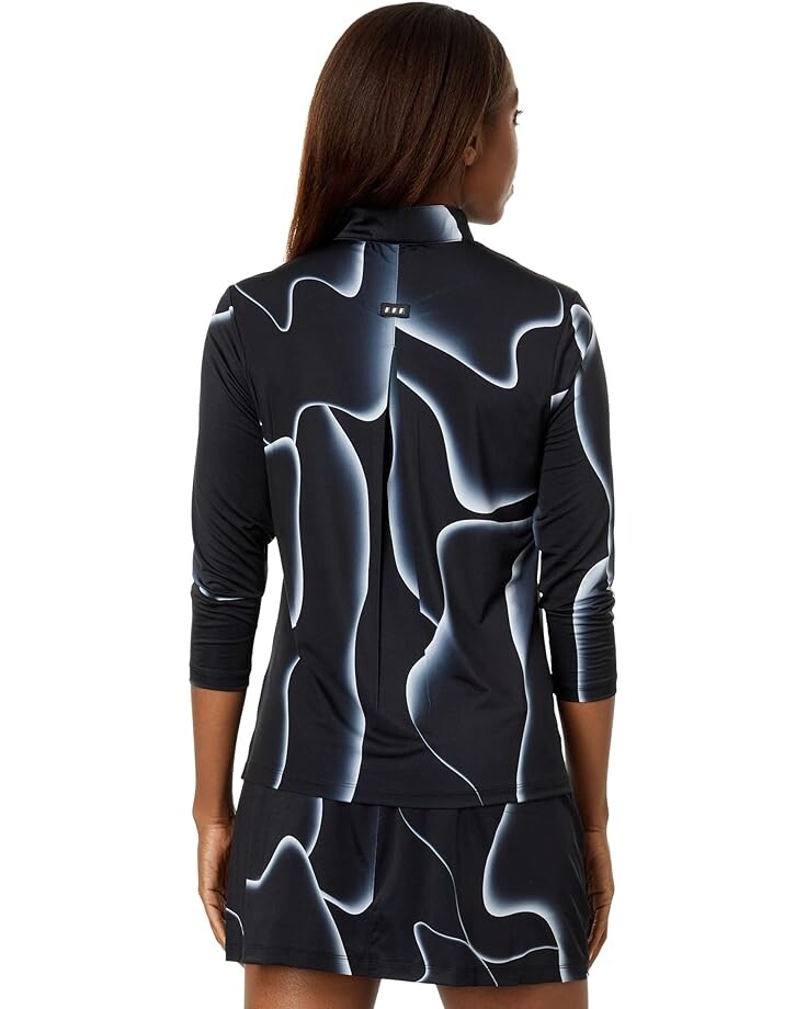 

Топ Jamie Sadock Glow 3/4 Sleeve Top, цвет Jet