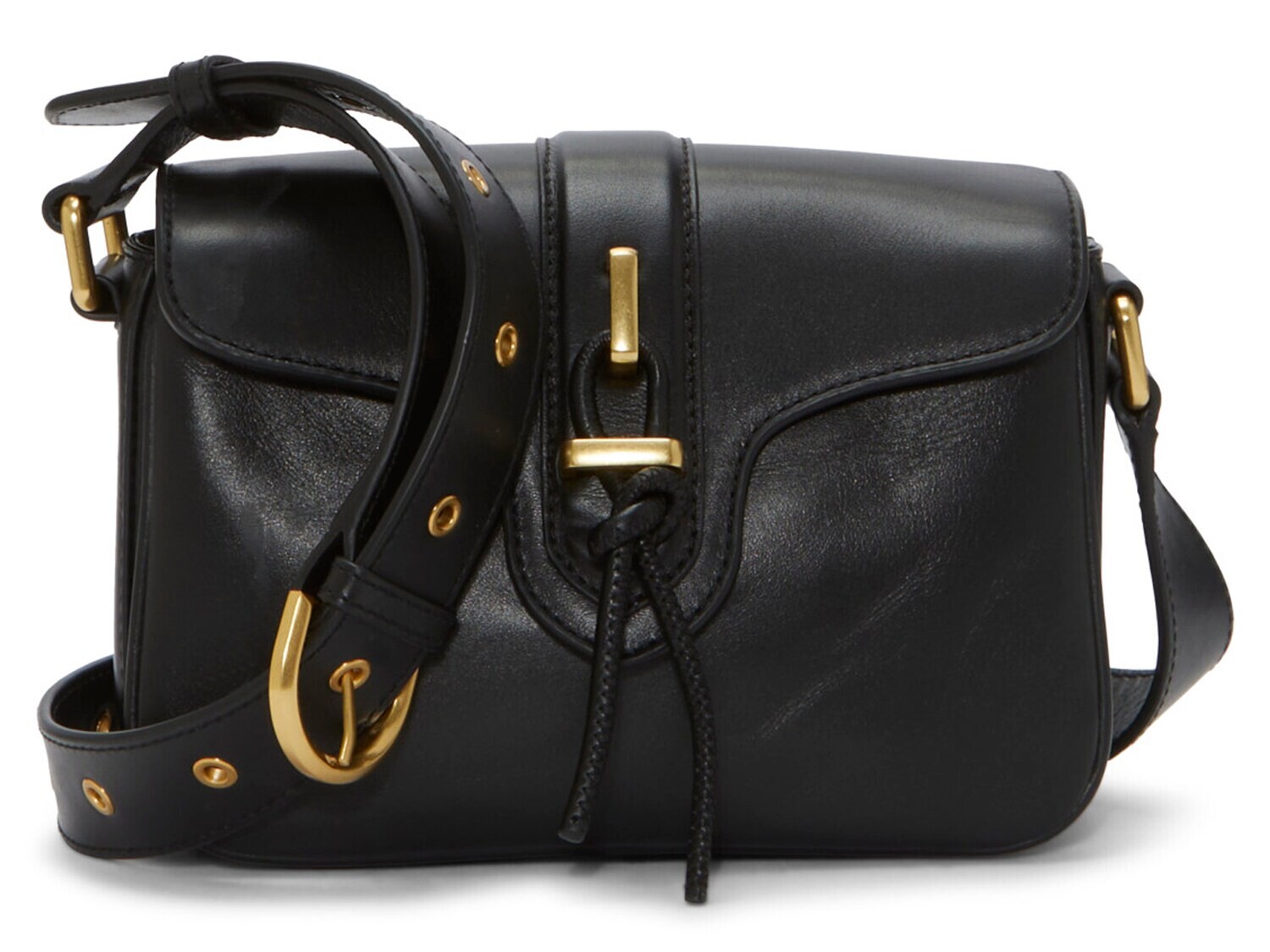 

Кожаная сумка через плечо Vince Camuto Maecy, черный