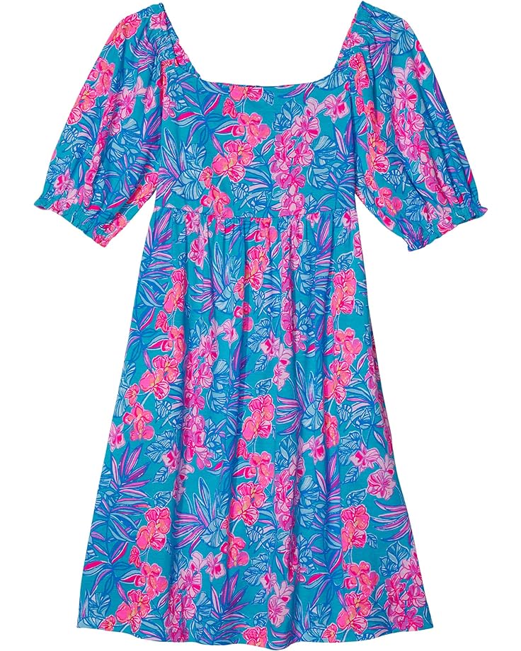 Платье Lilly Pulitzer Mini Delaney Dress, цвет Cumulus Blue Orchid Oasis