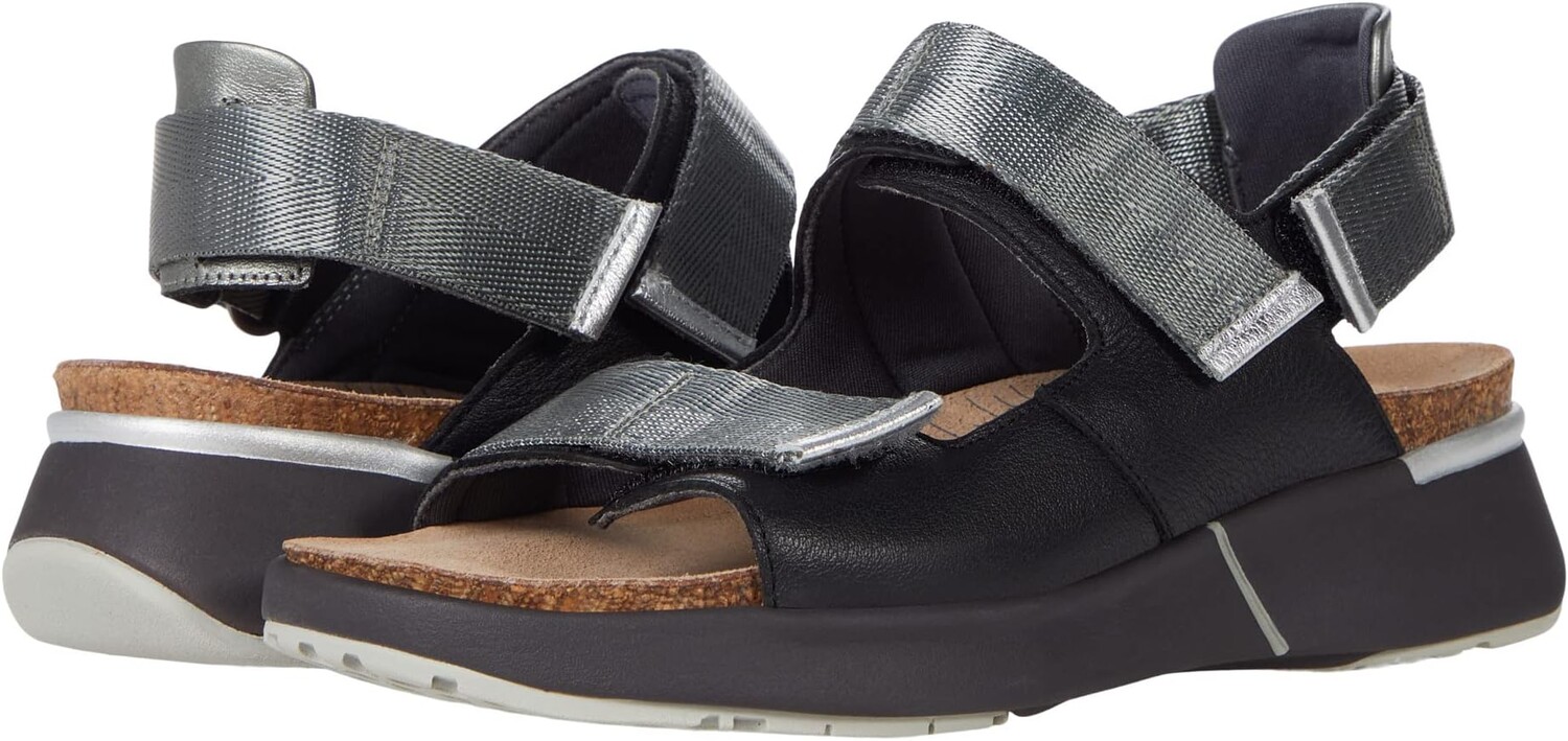 

Сандалии Odyssey Naot, цвет Soft Black Leather/Silver Leather Combo