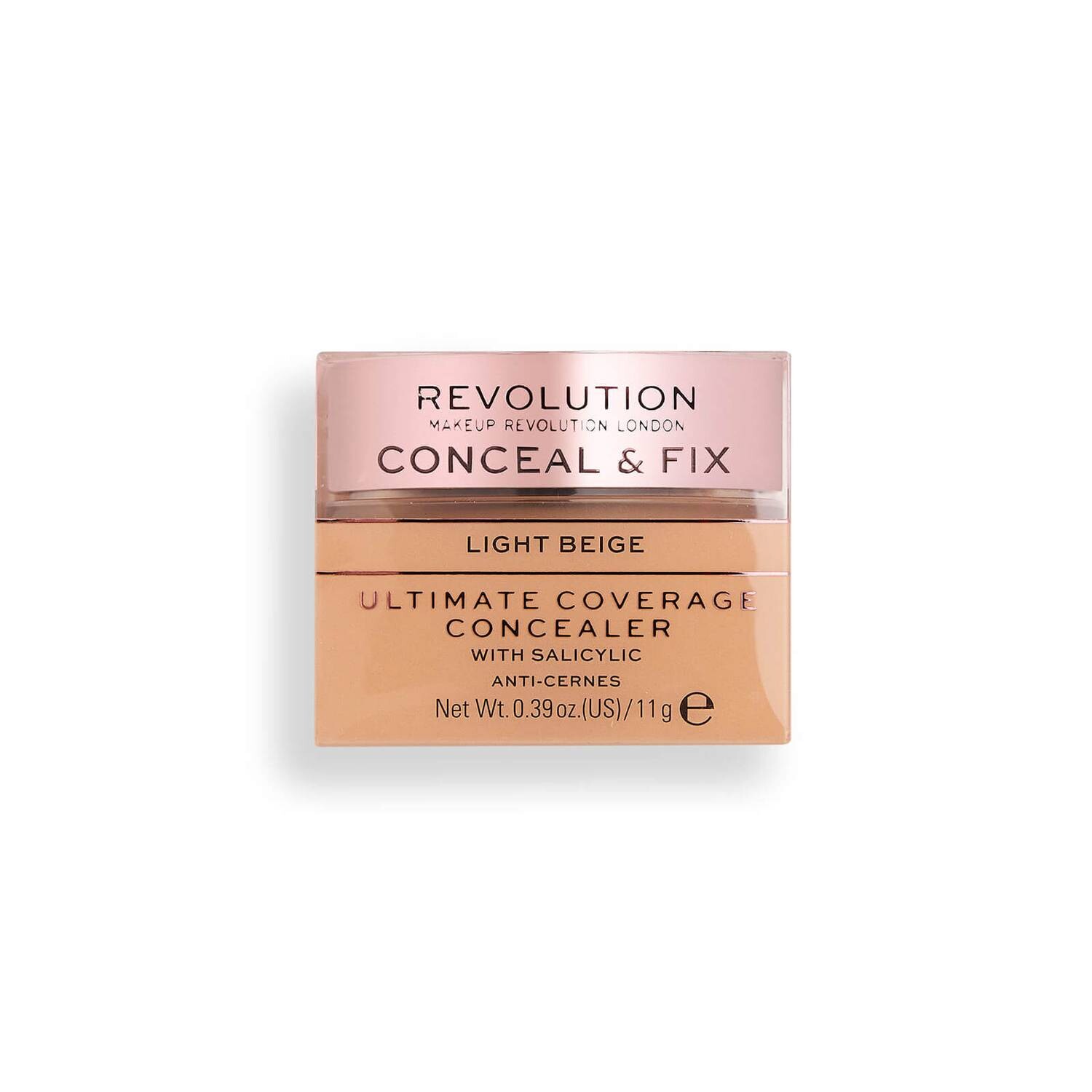 

Консилер Makeup Revolution Conceal & Fix Ultimate Coverage Concealer, Light Beige