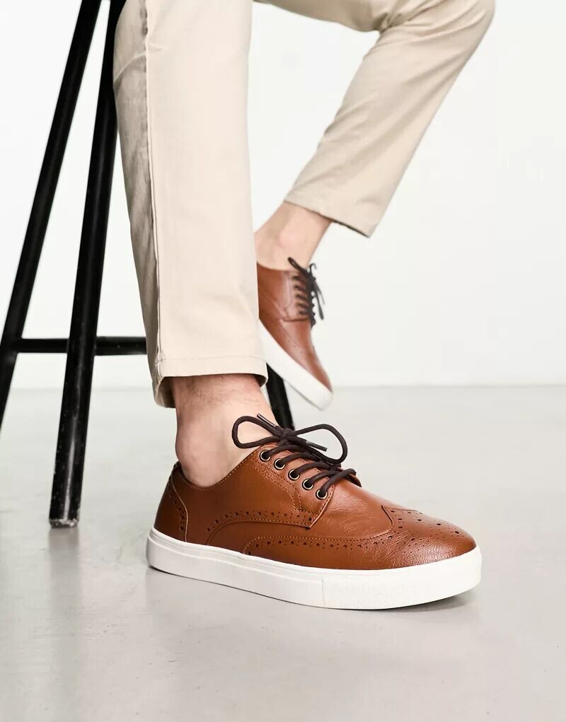 

Светло-коричневые туфли-лодочки из искусственной кожи ASOS