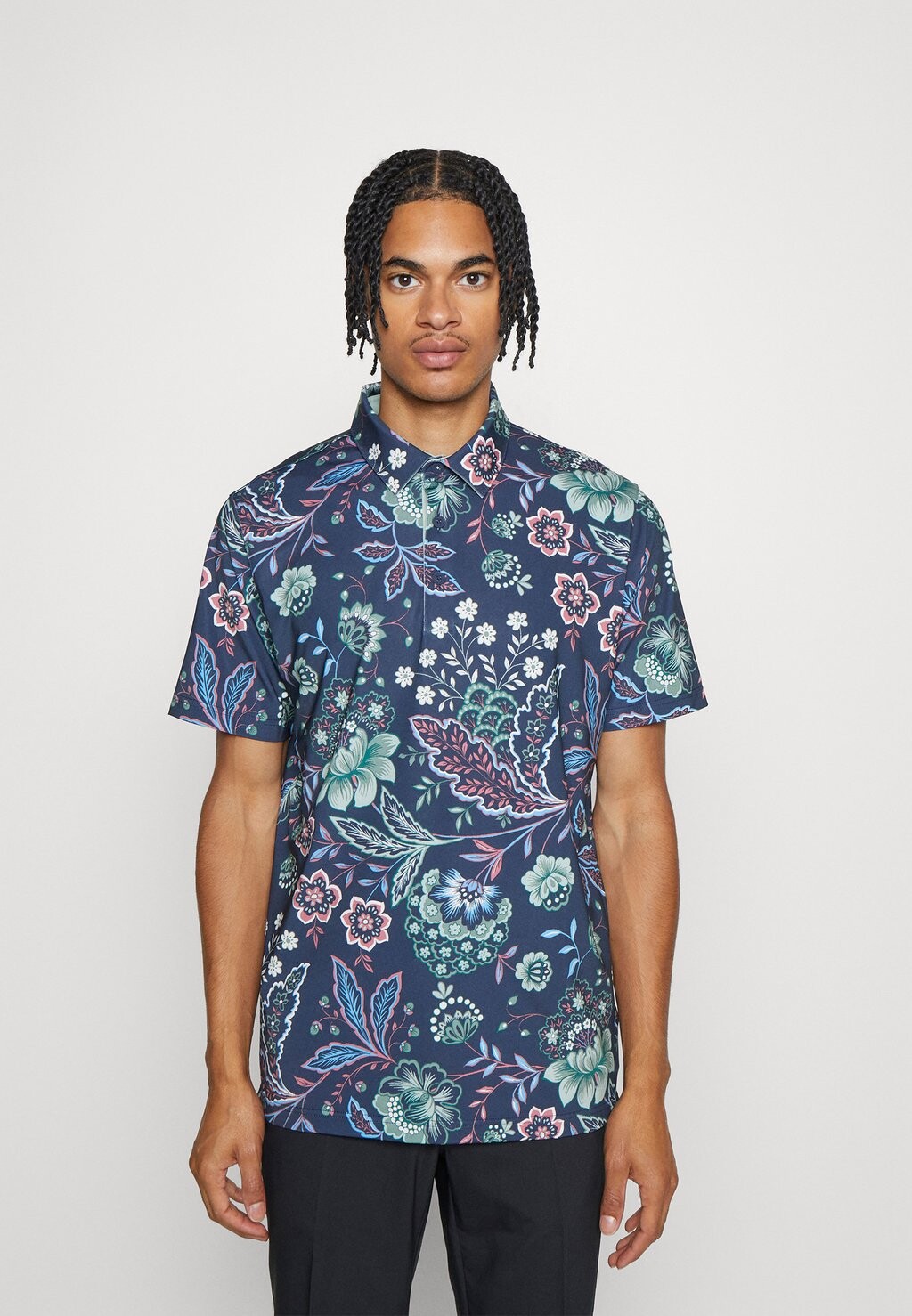 

Поло LIBERTY PAISLEY Puma Golf, темно-синий пиджак/зеленый туман