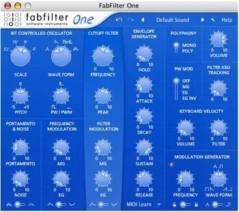 

Плагин синтезатора FabFilter One
