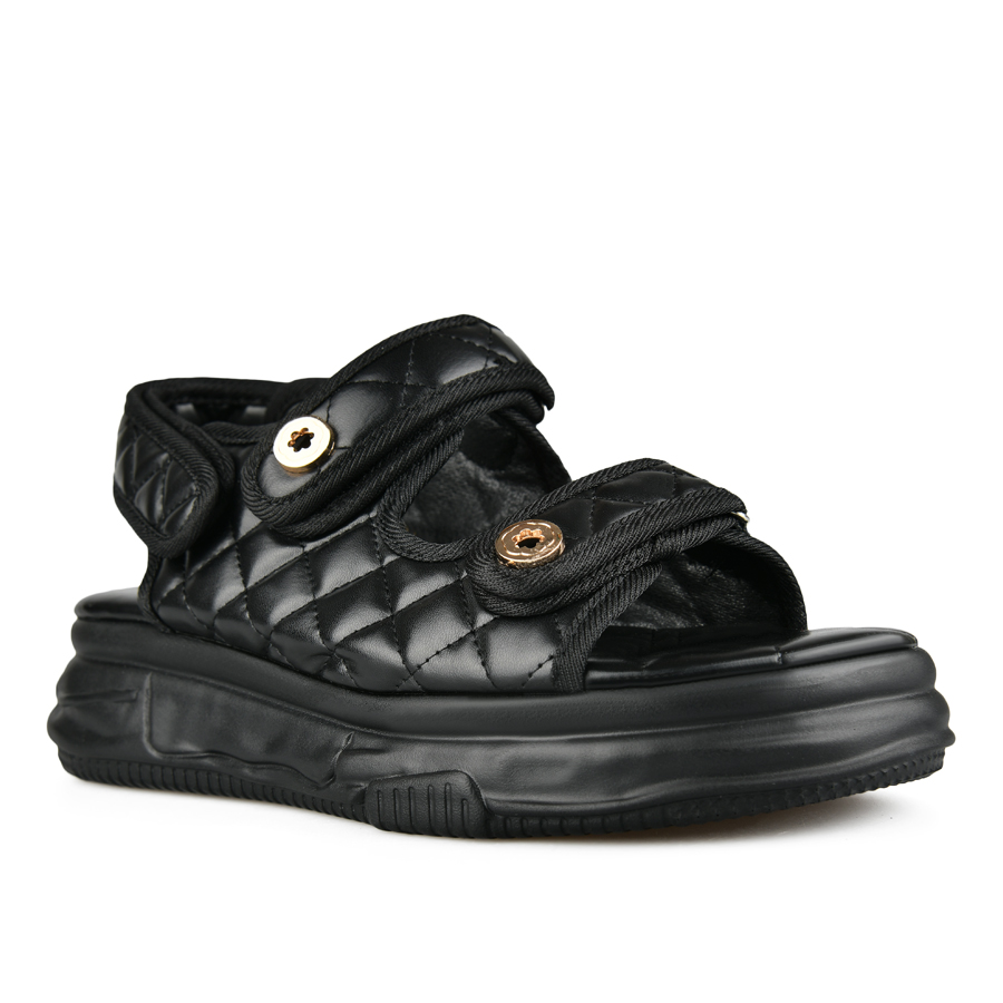 Женские черные повседневные сандалии на платформе Tendenz черные замшевые сандалии на платформе cam balmain