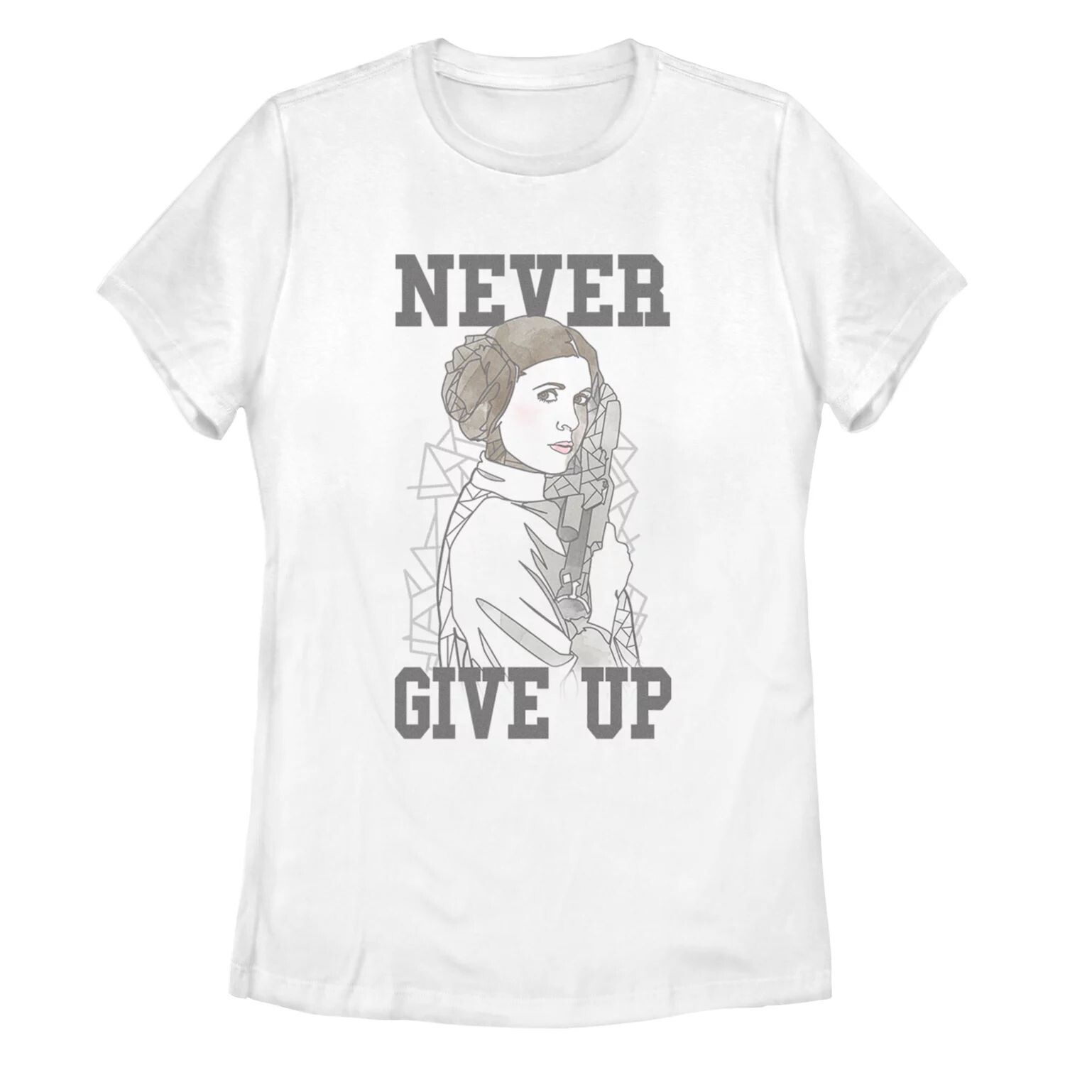 

Юниорская футболка с изображением звездных войн Leia Never Missy Crew Licensed Character