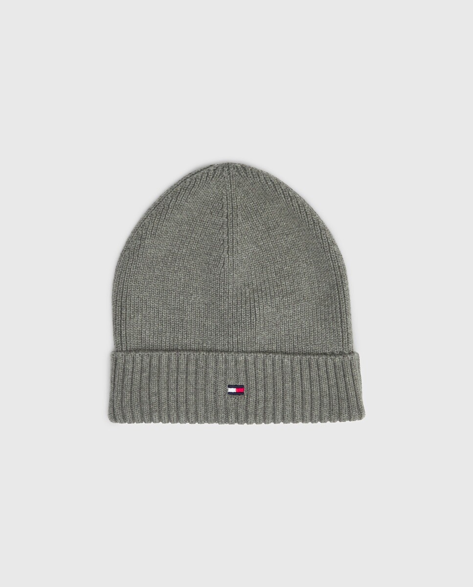 

Вязаная шапка для мальчика с флажком Tommy Hilfiger, серый