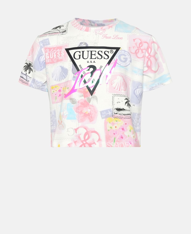 

Футболка Guess, светло-синий