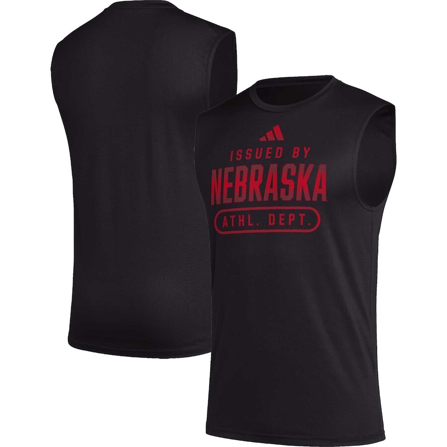 

Майка adidas Nebraska Huskers, черный