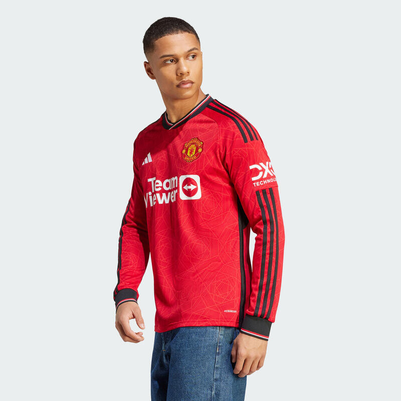 

Домашняя футболка с длинным рукавом Manchester United 23/24 ADIDAS, цвет rot
