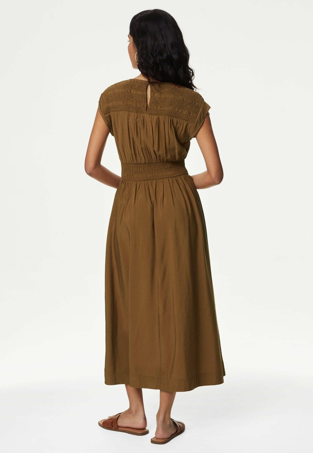 

Дневное платье SHIRRED WAIST MIDI Marks & Spencer, мультиколор