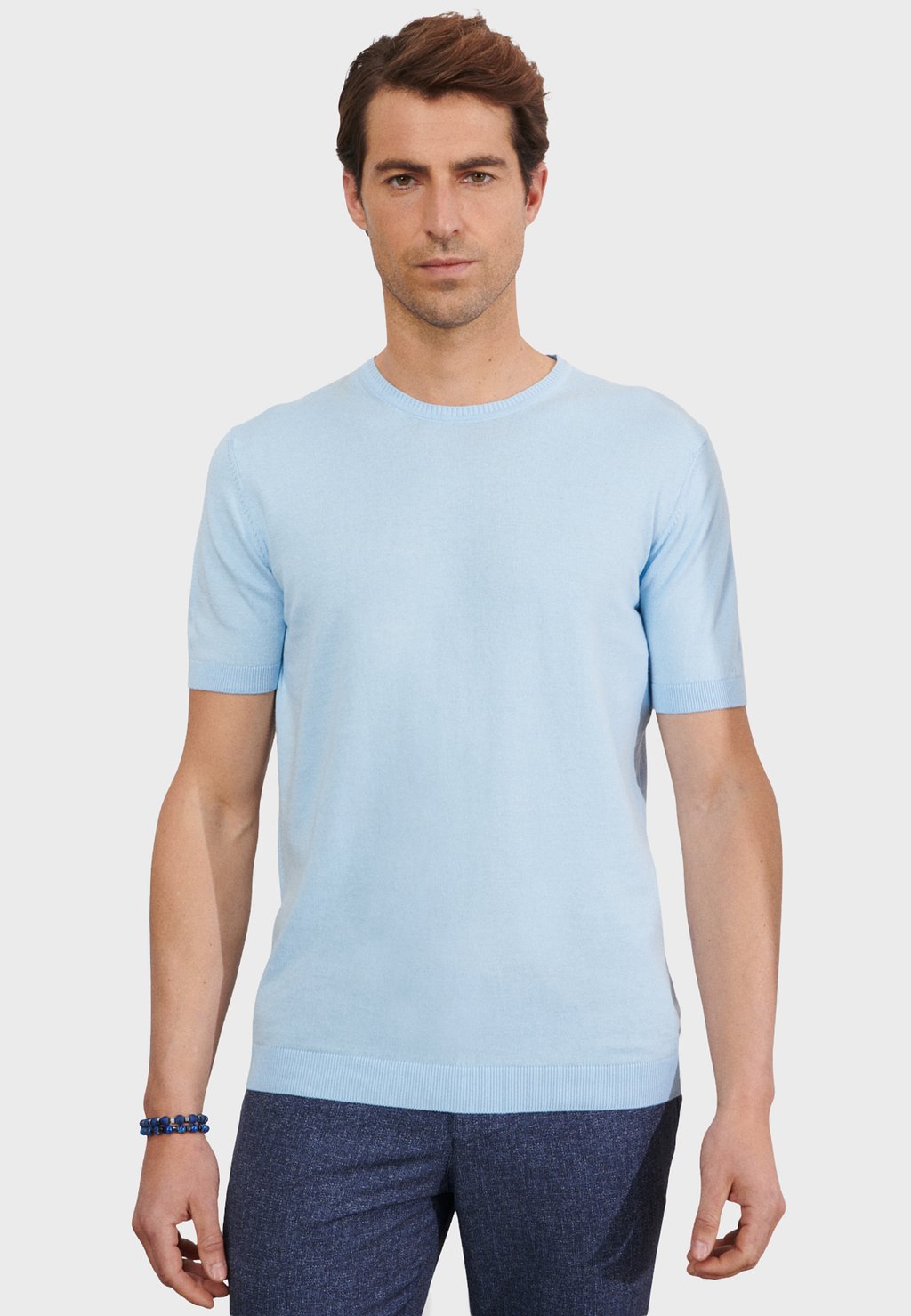 Базовая футболка Standard Fit Short Sleeve O Co Collar AC&CO / ALTINYILDIZ CLASSICS блузка uniqlo viscose skipper collar 3 4 sleeve тёмно синий