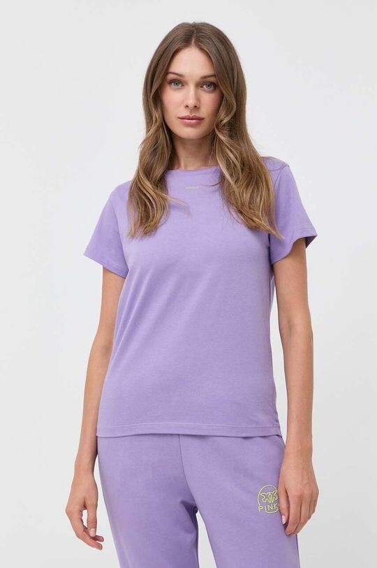 

Футболка из хлопка Pinko, фиолетовый