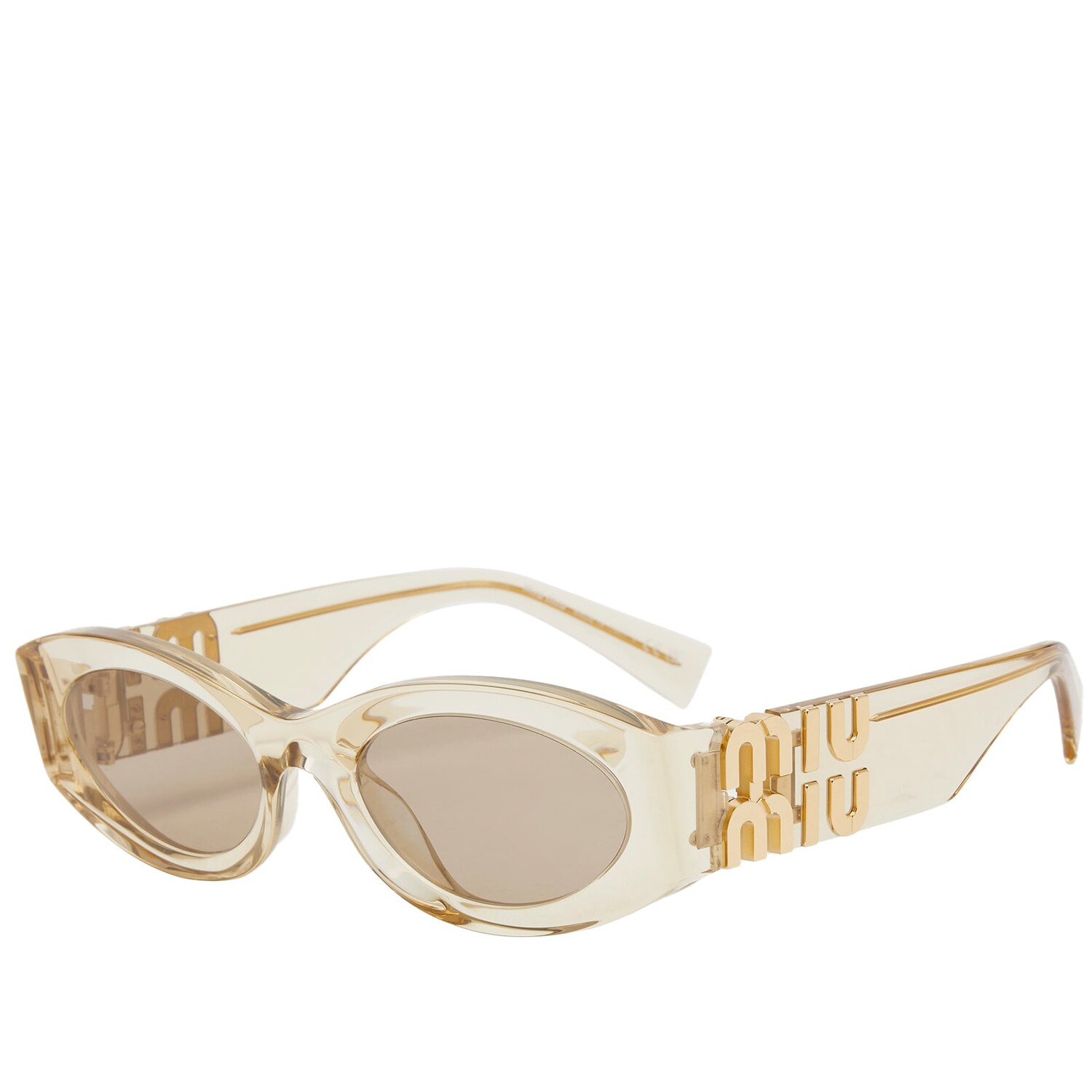 

Солнцезащитные очки Miu Miu Eyewear 11Ws Sunglasses, цвет Sand Transparent & Dark Brown