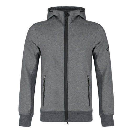 цена Куртка adidas Htt Double Knit Hooded Jacket Gray, серый
