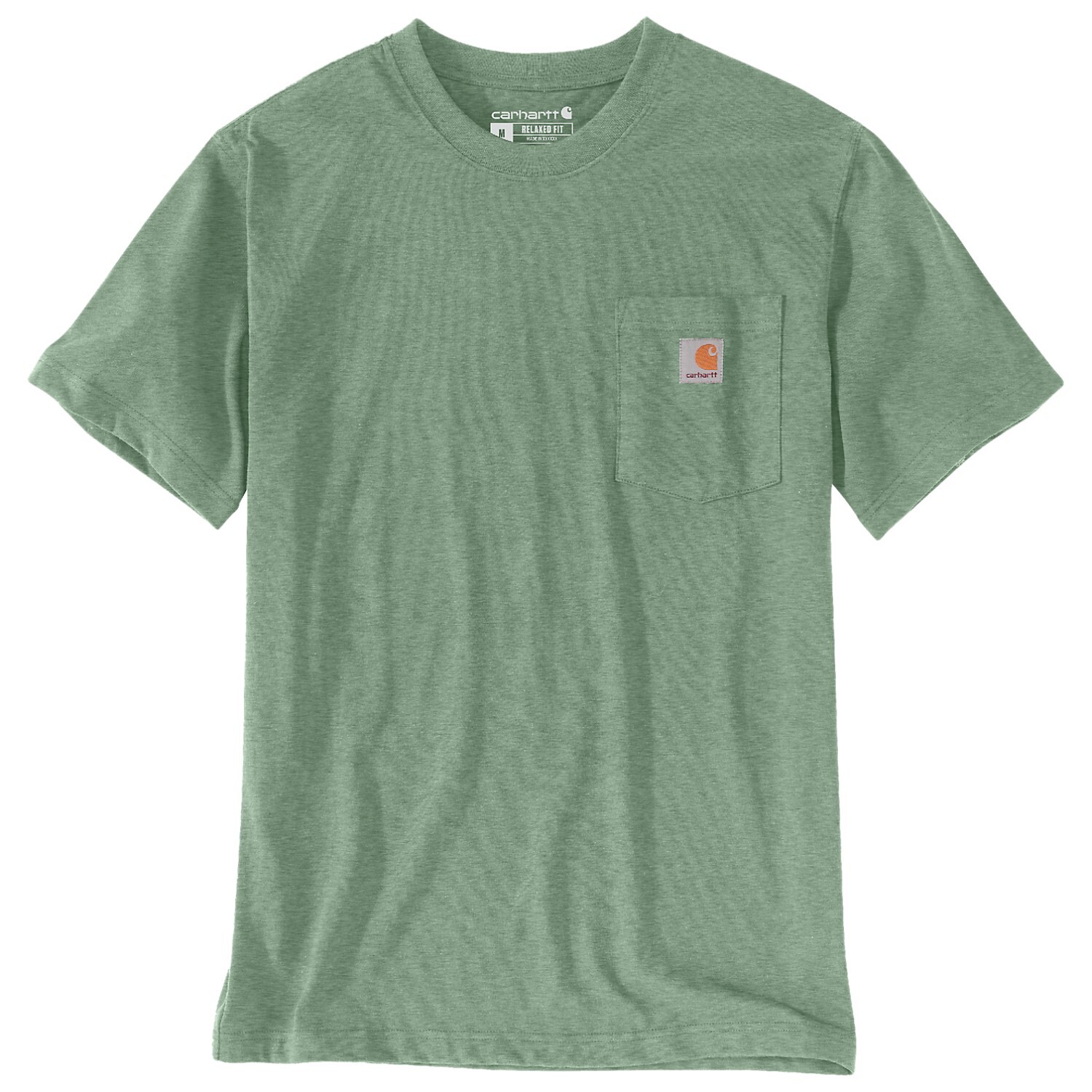 

Футболка Carhartt K87 Pocket S/S, цвет Loden Frost Heather