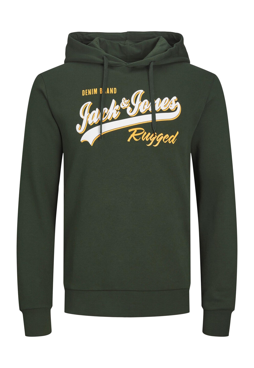 

Толстовка Jack & Jones Hoodie 'Logo2 Col', темно-зеленый