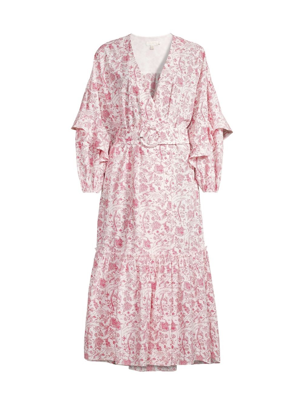 

Платье с запахом и цветочной вышивкой Daritaa Ted Baker, слоновая кость
