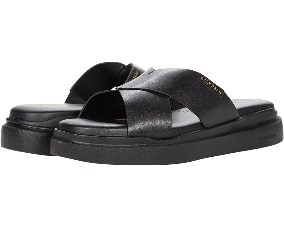 

Сандалии Cole Haan Grandpro Rally Crisscross Slide Sandal, черная кожа